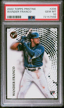 将图片加载到图库查看器,Wander Franco 2022 Topps Pristine Rookie Refractor #206 PSA 10 Gem Mint RC SP