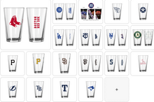 تحميل الصورة إلى عارض المعرض، MLB Teams 16 oz Pint Glass - Assorted Team & Style Choose your
