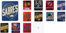 将图片加载到图库查看器,NHL Campaign Fleece Blanket 50"x60" Assorted Teams Choose Yours