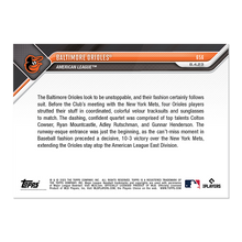 تحميل الصورة إلى عارض المعرض، Colton Cowser/Ryan Mountcastle/Adley Rutschman/Gunnar Henderson 2023 MLB TOPPS NOW Card #656 Baltimore Orioles - walk-of-famesports