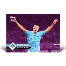 تحميل الصورة إلى عارض المعرض، New season, same Erling /99 - MANCHESTER CITY TOPPS NOW Card #002 - walk-of-famesports