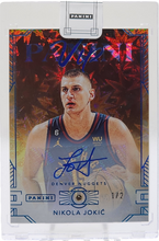 تحميل الصورة إلى عارض المعرض، 2023 Panini National VIP Autographed 1/2 Nikola Jokic #NJ Denver Nuggets