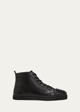 将图片加载到图库查看器,Christian Louboutin Men's Lou Spikes High-Top Sneakers Size 42EU / 9M