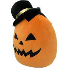 تحميل الصورة إلى عارض المعرض، Squishmallows Riba the Jack O Lantern Wearing A Black Hat 16" مجموعة هالوين 2023 محشوة من القطيفة