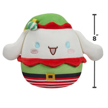 Load image into Gallery viewer, Squishmallows Cinnamoroll Wearing Elf Costume 8" 2023 Sanrio Christmas Collection Stuffed Plush
