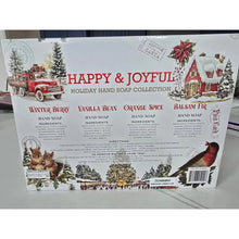 将图片加载到图库查看器,HAPPY & JOYFUL Holiday Hand Soap Boxed Set – 4 Pack (21.5 fl oz Each)