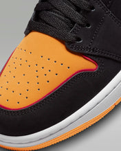 将图片加载到图库查看器,Men's Nike Air Jordan 1 Mid SE Black/Cardinal Red/White/Vivid Orange Size 6M New