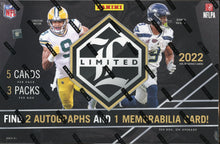 Load image into Gallery viewer, 2022 Panini Limited Football Hobby Box