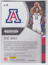 Load image into Gallery viewer, 2020 Panini Prizm Draft Picks Silver Prizm Zeke Nnaji RC #34