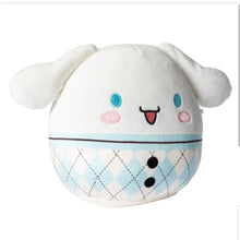 将图片加载到图库查看器,Squishmallows Cinnamoroll Wearing Plaid Sweater 6.5" 2023 Sanrio Winter Collection Stuffed Plush