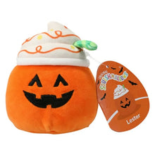 将图片加载到图库查看器,Squishmallows Lester the Pumpkin Latte 4.5" Halloween Collection 2023 Stuffed Plush