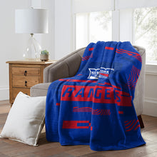 将图片加载到图库查看器,NHL New York Rangers 60" x 80" Digitize Raschel Throw Blanket