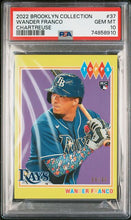 将图片加载到图库查看器,2022 Topps Brooklyn Collection #37 Wander Franco Chartreuse RC /99 PSA 10