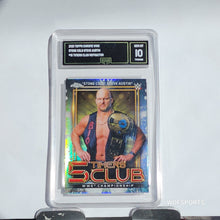 将图片加载到图库查看器,2021 Topps Chrome WWE Times Clubs Refractor Stone Cold Steve Austin #15 GMA Gem Mint 10