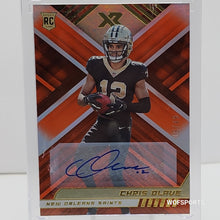 将图片加载到图库查看器,2022 Panini Xr Rookie Orange Auto 19/49 Chris Olave #109 Rookie Auto