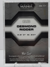 تحميل الصورة إلى عارض المعرض، 2022 Wild Card Auto Mania #AMA-H31 Desmond Ridder /50 Atlanta Falcons