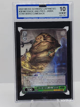 تحميل الصورة إلى عارض المعرض، رسالة Weiss Schwarz اليابانية رقم 38 في Star Wars Comeback 2022 والرئيس Jabba – ISA GEM MT 10