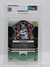 تحميل الصورة إلى عارض المعرض، 2022 Panini Mosaic Reactive Orange Joe Namath #205 New York Jets Parish 10 Gem Mint