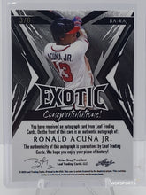 将图片加载到图库查看器,2023 Leaf Exotic Auto 3/8 Ronald Acuna Jr. #BA-RAJ - BRAVES
