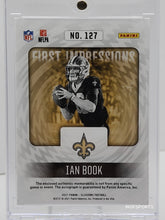 Load image into Gallery viewer, 2021 Panini Illusions First Impressions Memorabilia /299 Ian Book Rookie Auto RC #127 Orleans