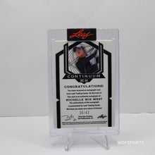 将图片加载到图库查看器,Michelle Wie West 2023 Leaf Continuum Autograph Auto #'d 36/42 - LPGA Tour Golf