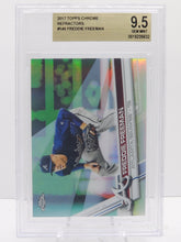 将图片加载到图库查看器,2017 Topps Chrome Refractor Freddie Freeman  #148 Atlanta Braves Beckett 9.5 Gem Mint