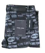 تحميل الصورة إلى عارض المعرض، Homme + Femme Men's All over Logo Pan Slim fit Stretch Denim Jeans SZ. 38