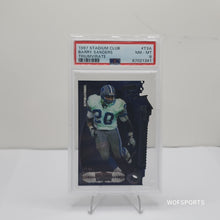 Load image into Gallery viewer, 1997 Stadium Club Triumvirate #I-T3A Barry Sanders Detroit Lions PSA 8
