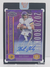 Load image into Gallery viewer, 2020 Panini Honors 2004 Rookies Autograph Fotl Purple 1/9 Nate Stanley Auto Rookie #30
