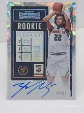 تحميل الصورة إلى عارض المعرض، تذكرة تصفيات Panini Contenders Variation لعام 2020-21 Auto #133 Zeke Nnaji 9/25