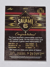 Load image into Gallery viewer, 2022 Leaf In The Game Used Sports Grand Salami B Ruth / D Kingman / K Griffey Jr. / A Pujols / J Giambi / G Hodges #GS-11 #/25