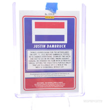 Load image into Gallery viewer, 2023 Panini Stars & Stripes Justin Dambruck GU Relic Autograph 21/23 Netherlands