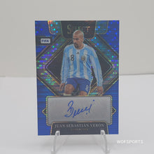 将图片加载到图库查看器,2022-23 Panini Select Blue Prizm Auto Juan Sebastian Veron #S-JSV