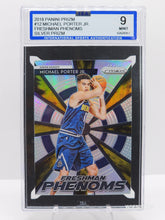 تحميل الصورة إلى عارض المعرض، 2018 Panini Prizm Freshman Phenoms Silver Prizm #12 Michael Porter Jr. Nuggets ISA 9 Mint
