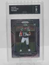 Load image into Gallery viewer, 2022 Panini Prizm Silver Prizm Garrett Wilson Rookies #309 New York Jets GMA 9 Mint
