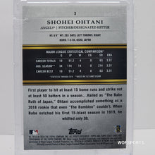 Load image into Gallery viewer, 2019 Topps Gold Label Baseball Class 3 Blue #3 Shohei Ohtani # 07/50