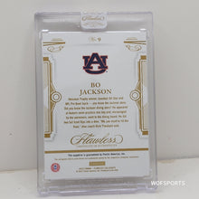 Load image into Gallery viewer, 2022 Panini Flawless Collegiate Sapphire Diamond 13/20 Bo Jackson #9 Auburn Tigers