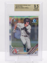 将图片加载到图库查看器,2019 Bowman Chrome Draft Refractors Corbin Carroll Rookie #BDC-125 Diamondbacks Becket 9.5 Gem Mint