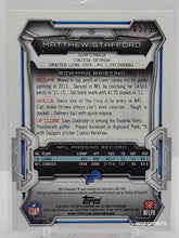 تحميل الصورة إلى عارض المعرض، 2015 Topps Bowman Orange #40 Matthew Stafford 5/50 - Detroit Lions