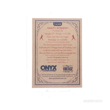 将图片加载到图库查看器,2022 Onyx Vintage Extended Green Signature #VAMR Mikey Romero /50 - Boston Red Sox