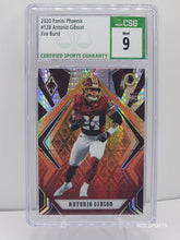 将图片加载到图库查看器,2020 Panini Phoenix Fire Burst Antonio Gibson Rookie RC #128 Washington Commanders CSG 9 Mint