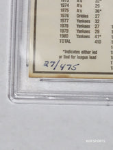 Load image into Gallery viewer, 1981 Donruss 1st Edition Collector Series Autographed Reggie Jackson #468 27/475 PSA Auto