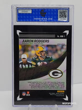 Load image into Gallery viewer, 2022 Panini Mosaic Will To Win Green Mosaic Aaron Rodgers #WW-1 ISA 10 GEM Mint