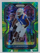 Load image into Gallery viewer, 2020 Panini Prizm Neon Green Pulsar 127/175 CJ Henderson #351 Rookie