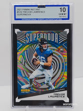 تحميل الصورة إلى عارض المعرض، 2021 Panini Instant Supernova Trevor Lawrence Rookie 1/3357 #S10 Jaguars RC ISA 10