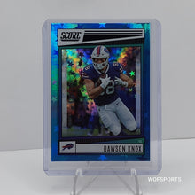 Load image into Gallery viewer, 2022 Panini Score Blue Stars Dawson Knox 102/399 #264 Buffalo Bills