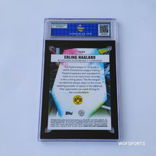 Load image into Gallery viewer, 2020 Topps Chrome UEFA CL Future Stars Erling Haaland #FS-EH Borussia Dortmund ISA 10 Gem Mint