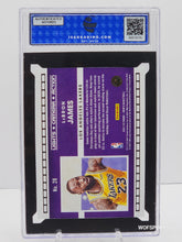将图片加载到图库查看器,2021 Panini Hoops LeBron James Light Camara Action #28 LA Lakers ISA 9 Mint