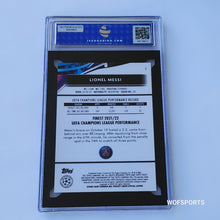 Load image into Gallery viewer, 2021 Topps Finest UEFA Champions League Lionel Messi #1 ISA 10 Gem Mint