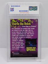 تحميل الصورة إلى عارض المعرض، 2003 Inkworks Scooby-Doo Mysteries & Monsters #19 - Charlie the Robot Parish Gem Mint 10